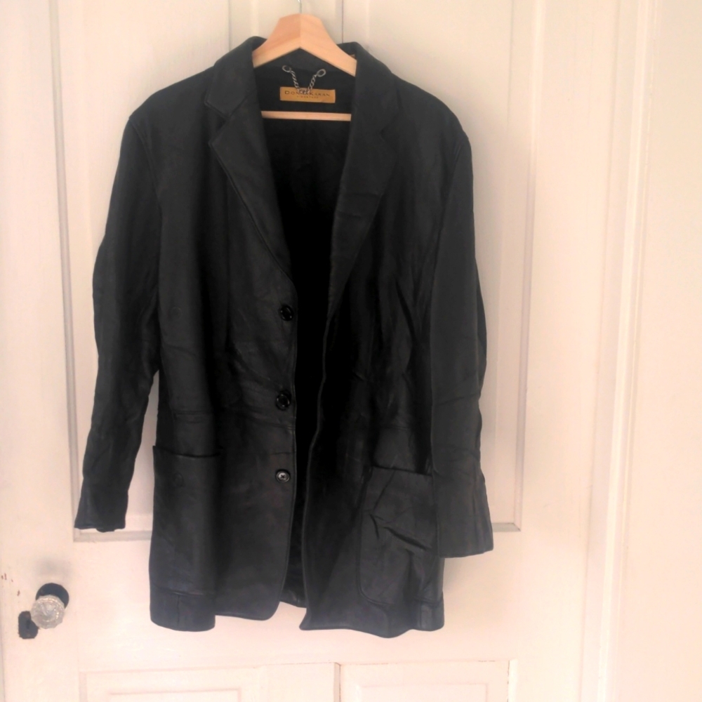 Donna Karan Signature Leather Jacket